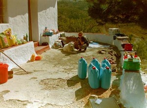 This was our first full day in our new home. We'd just done a massive shop for basic supplies in a supermarket in our local town and you can see much of it here...
