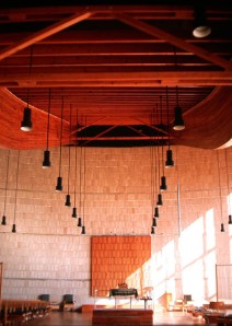 Carmel College Synagogue - eastern wall with ark