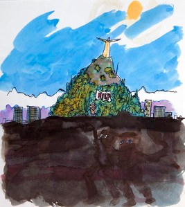 2 Cerro San Cristobal above the smog - Santiago