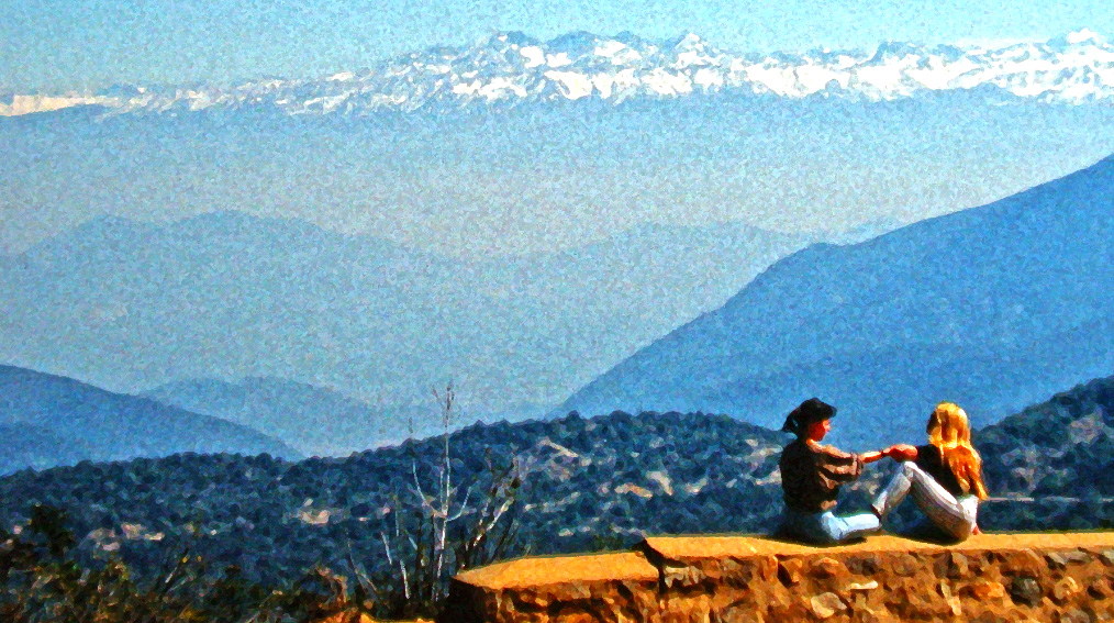 Dido and Friend on Road to Santiago (Chile).jpg