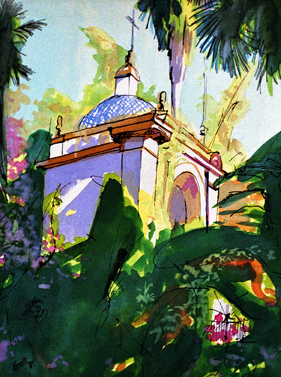 Seville Alcazar Garden Arched Folly