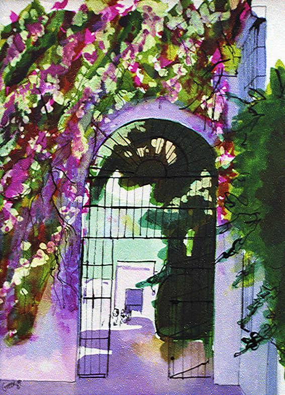 Seville Alcazar Garden Iron Gate